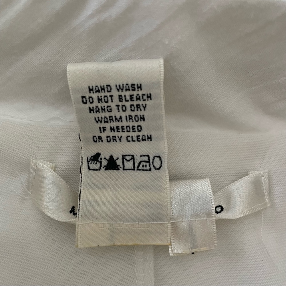 Max Studio White A line Skirt with embroidery Size XS - Picture 10 of 10
